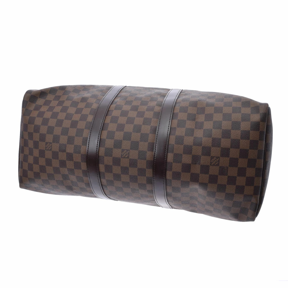 LOUIS VUITTON Damier Keepall Brown Canvas Boston Bag - Picture 5 of 9